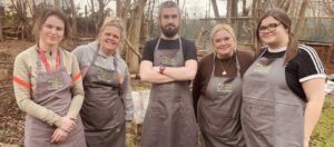 Participants at the Bay Tree Cookery Academy